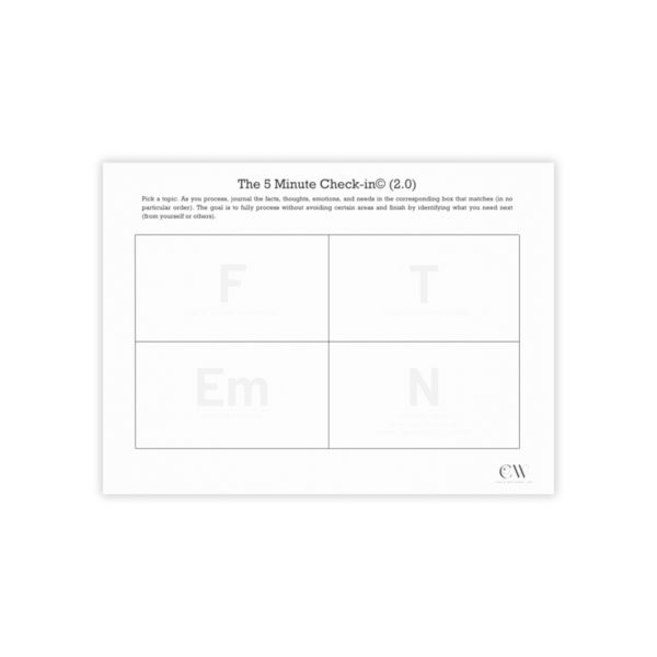 5 Minute Check-In Processing Notepad - Image 2